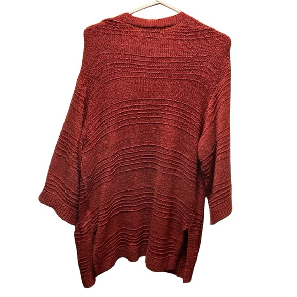 Old Navy Oversized Red Maroon Open Front Knit Cardigan Size XS - Picture 9 of 12